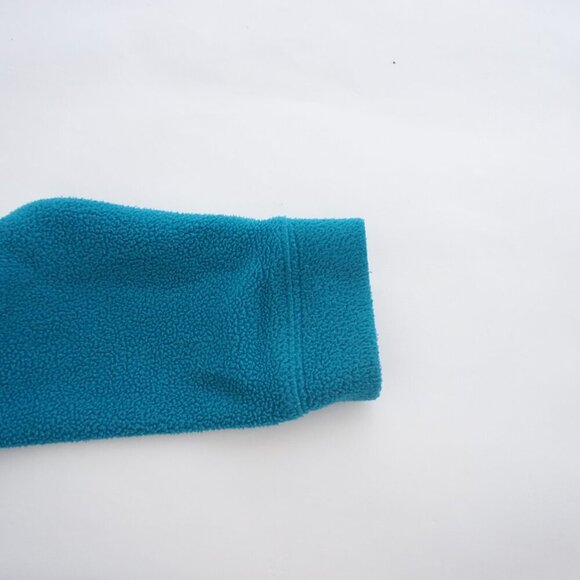 Vintage Boca Athletic Teal Zip Up Fleece Hooded Sweater M - Picture 5 of 14